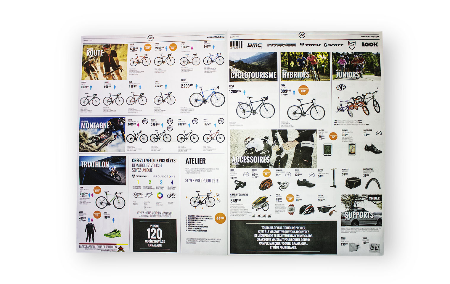 Encart La Vie Sportive LA destination vélo intérieur édition 2014